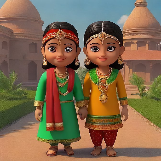 3D cartoon character art